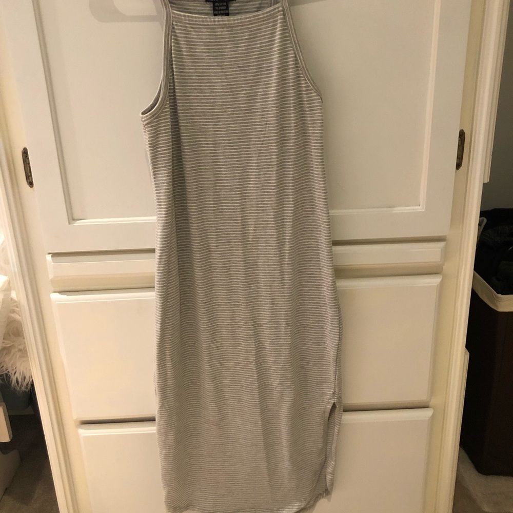 Striped midi dress